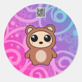 Kawaii Bear - Süße Tier Sticker (Vorderseite)