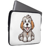 Kawaii Bearded Collie Puppy Laptopschutzhülle (Vorne Rechts)