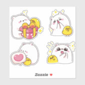 Kawaii Bears Aufkleber (Blatt)