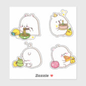 Kawaii Bears Sticker (Blatt)