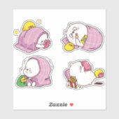 Kawaii Bears Sticker (Blatt)