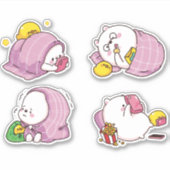 Kawaii Bears Sticker (Vorderseite)