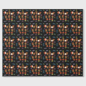 Kawaii Bears Taiko Geschenk für Taiko Drummer Geschenkpapier (Flach)