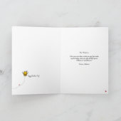 Kawaii Bee Pun Valentine Card Karte (Innenseite)