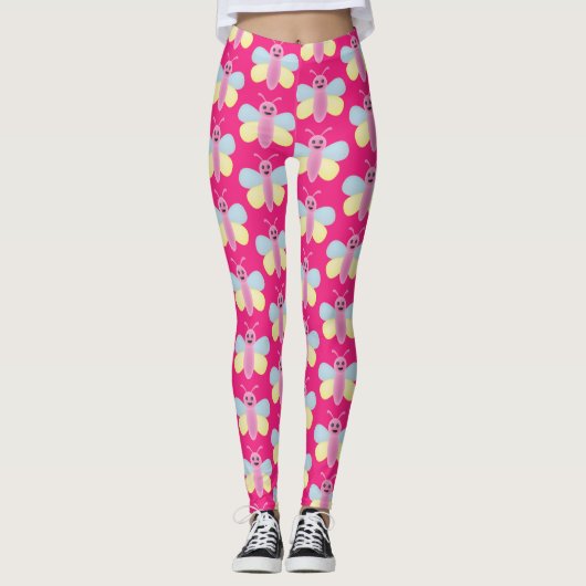 Kawaii Bee Thunder_Cove mit mehreren Farben Leggings (Vorderseite)