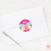 Kawaii Bee Thunder_Cove mit mehreren Farben Runder Aufkleber (Umschlag)