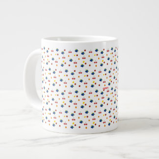 Kawaii-Beeren- und Kirschen-Muster-Süßigkeiten-Gla Jumbo-Tasse
