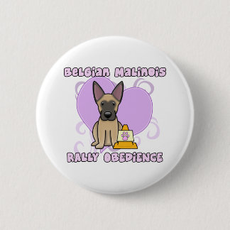 Kawaii Belgier Malinois Kundgebungs-Gehorsam Button