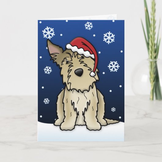 Kawaii Berger Picard Weihnachtskarte Feiertagskarte (Vorderseite)