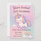 Kawaii Birthday Collection Einladung (Vorderseite)