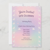 Kawaii Birthday Collection Einladung (Rückseite)