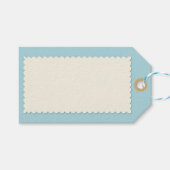 Kawaii Birthday - Cute Cake and Cupcakes Geschenkanhänger (Vorderseite (Horizontal))