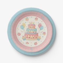 Kawaii Birthday - Cute Cake and Cupcakes