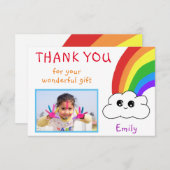 Kawaii Birthday Vielen Dank für Ihre Fotokarte für (Vorne/Hinten)