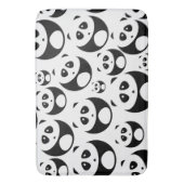 Kawaii Black and White Panda Muster Badematte (Vorderseite Vertikal)