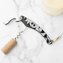 Kawaii Black and White Panda Muster