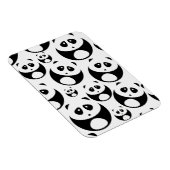 Kawaii Black and White Panda Muster Magnet (Rechte Seite)
