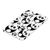 Kawaii Black and White Panda Muster Magnet (Linke Seite)