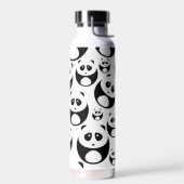 Kawaii Black and White Panda Muster Trinkflasche (Links)
