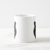 Kawaii Black Bunny Kaffeetasse (Mittel)