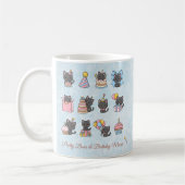 Kawaii Black Cat Birthday Mug | Birthday Meows Kaffeetasse (Links)