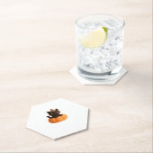 Kawaii Black Cat in Pumpkin Niedlich Felt Hallowee Untersetzer (Vor Ort)