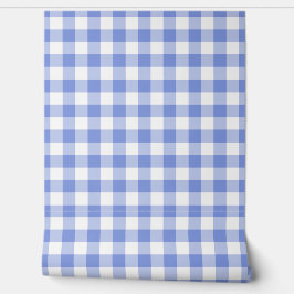 Kawaii Blau Gingham Karo Grün Büffel Karomuster Tapete