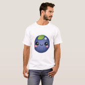 Kawaii Blaubeere T-Shirt (Vorne ganz)