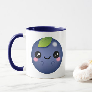 Kawaii Blaubeere Tasse