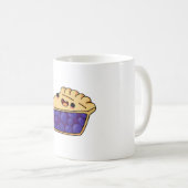 Kawaii Blaubeerkuchen Kaffeetasse (VorderseiteRechts)