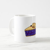 Kawaii Blaubeerkuchen Kaffeetasse (Vorderseite Links)