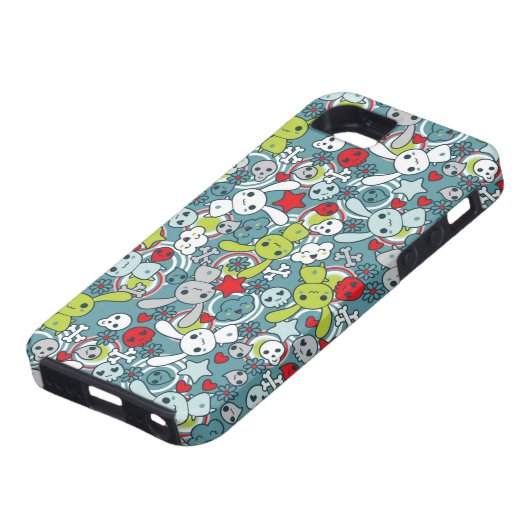 kawaii Blaumuster Case-Mate iPhone Hülle (unten)