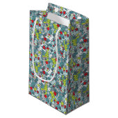 kawaii Blaumuster Kleine Geschenktüte (Vorderseite Schrägansicht)