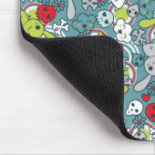 kawaii Blaumuster Mousepad (Ecke)