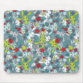 kawaii Blaumuster Mousepad (Vorne)