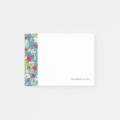 Kawaii-Blaumuster Post-it Klebezettel (Vorderseite)