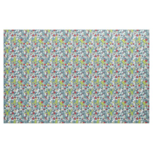 kawaii Blaumuster Stoff (Fat Quarter (45,7 x 55,9 cm))