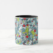 kawaii Blaumuster Tasse (Zentrum)