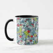 kawaii Blaumuster Tasse (Links)