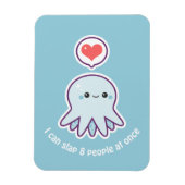 Kawaii Blue Octopus Magnet (Vertikal)