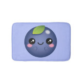 Kawaii Blueberry Badematte (Vorderseite)