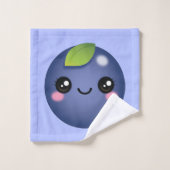 Kawaii Blueberry Badetücher Set (Waschlappen)