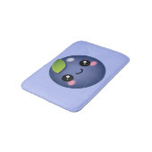 Kawaii Blueberry Bath Mat Badematte (Schrägansicht)