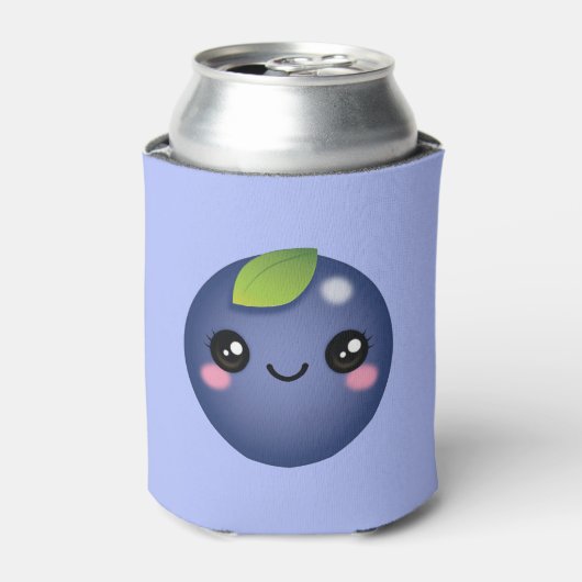 Kawaii Blueberry Can Cooler Dosenkühler (Kanne Vorderseite)