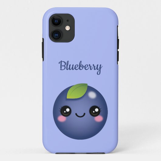Kawaii Blueberry Case-Mate iPhone Case (Rückseite)