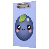 Kawaii Blueberry Clipboard Klemmbrett (Links)