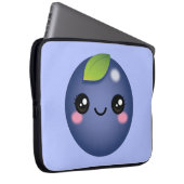 Kawaii Blueberry Laptop Sleeve (Vorne Rechts)