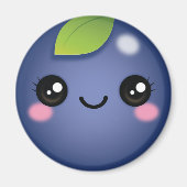 Kawaii Blueberry Magnet (Vorne)