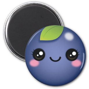 Kawaii Blueberry Magnet