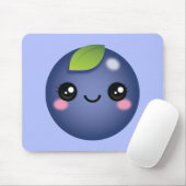 Kawaii Blueberry Mouse Pad Mousepad (Mit Mouse)